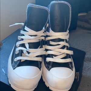 black & white platform converse high tops